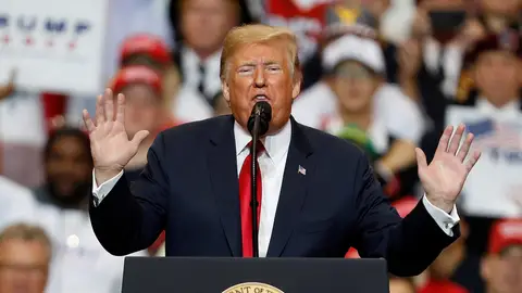 Donald Trump en un acto electoral en Missouri Donald Trump en un acto electoral en Missouri