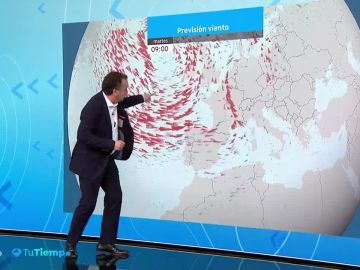 Intervalos de viento fuerte en Galicia, Cantábrico y Pirineos ocidentales