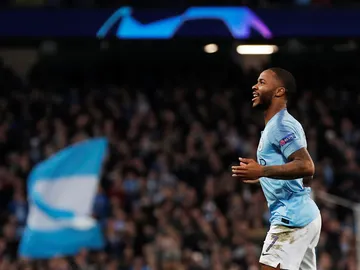 Sterling celebra su gol contra el Shakhtar Sterling celebra su gol contra el Shakhtar