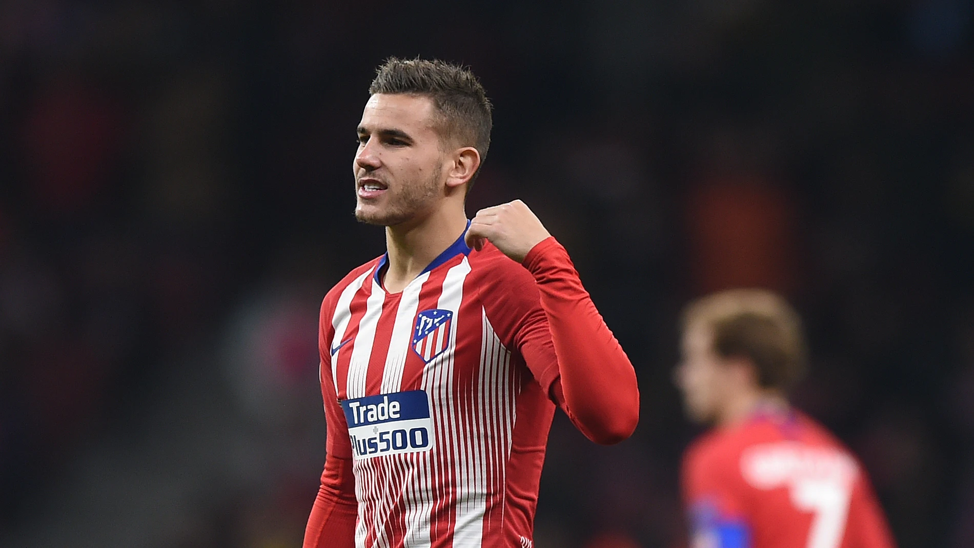 Lucas Hernández, durante el partido contra el Dortmund Lucas Hernández, durante el partido contra el Dortmund