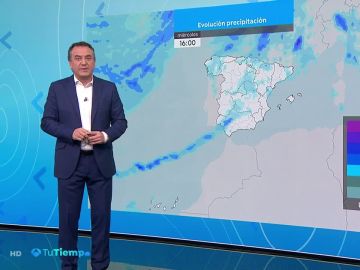 Precipitaciones localmente persistentes en el extremo oeste de Galicia