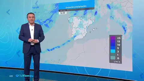 Precipitaciones localmente persistentes en el extremo oeste de Galicia Precipitaciones localmente persistentes en el extremo oeste de Galicia