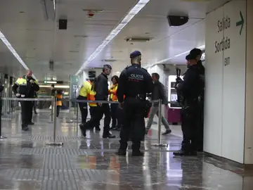 Los Mossos d'Esquadra han desalojado esta mañana dos trenes del AVE Los Mossos d'Esquadra han desalojado esta mañana dos trenes del AVE