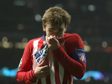 Antoine Griezmann, atacante del Atlético de Madrid. Antoine Griezmann, atacante del Atlético de Madrid.