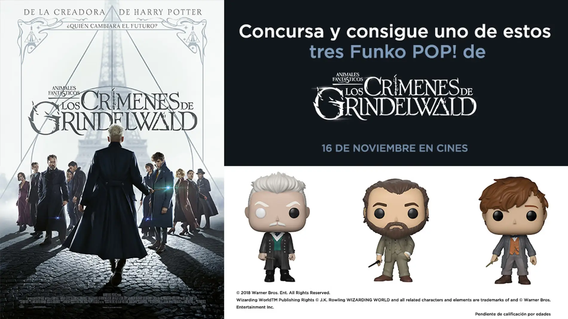Concurso 'Animales Fantásticos: Los crímenes de Grindelwald'