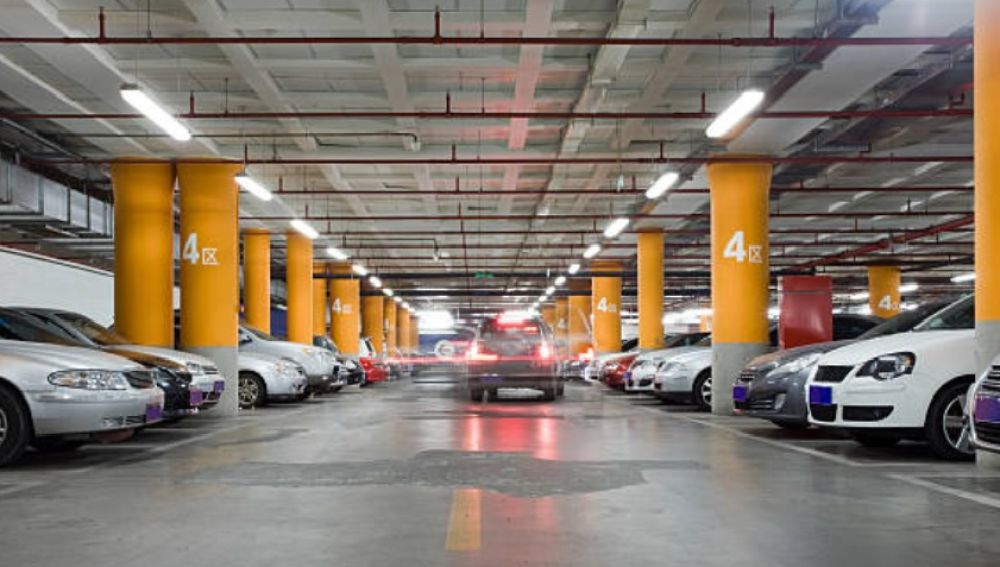 Parking de un centro comercial