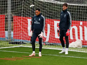 Keylor Navas, junto a Courtois Keylor Navas, junto a Courtois