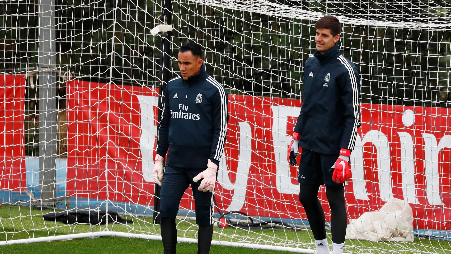 Keylor Navas, junto a Courtois Keylor Navas, junto a Courtois