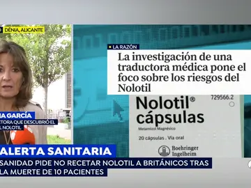 Alerta sanitaria en el consumo de Nolotil. Alerta sanitaria en el consumo de Nolotil.
