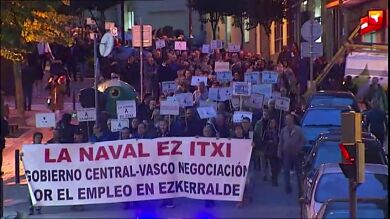 Más de 2.000 personas se manifiestan a favor de los trabajadores de La Naval tras conocerse que Van Oord no construirá la draga