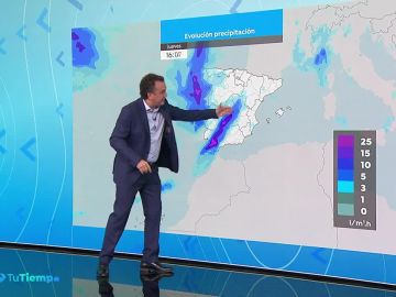 Precipitaciones persistentes y localmente fuertes en Galicia, especialmente en el oeste 