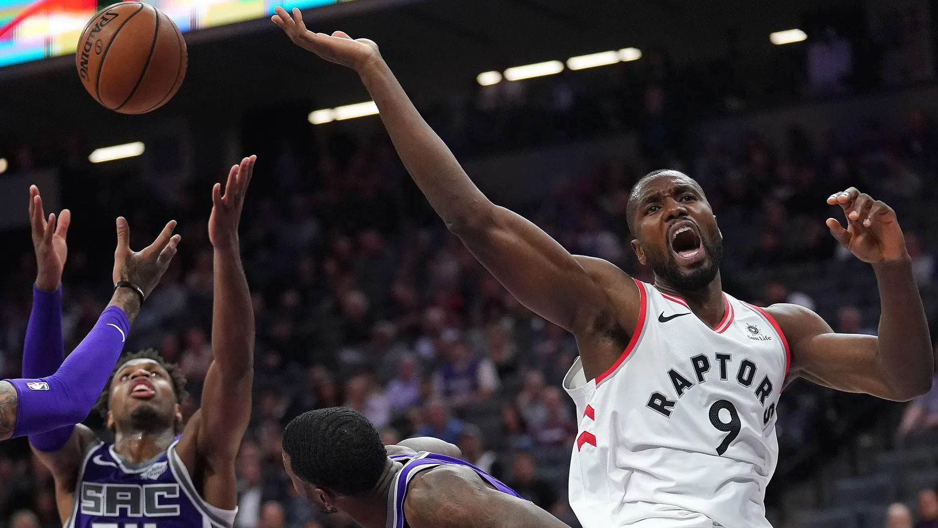 Serge Ibaka, en acción ante los Kings Serge Ibaka, en acción ante los Kings