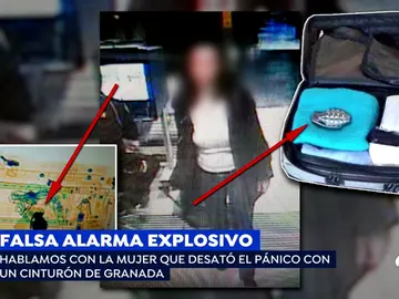 'Espejo Público' muestra la imagen de la mujer que paralizó el tráfico ferroviario por una hebilla de cinturón en forma de granada 'Espejo Público' muestra la imagen de la mujer que paralizó el tráfico ferroviario por una hebilla de cinturón en forma de granada