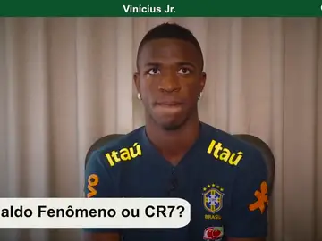 ¿Ronaldo o Cristiano? Vinicius se atreve hasta a cantar en su test más personal ¿Ronaldo o Cristiano? Vinicius se atreve hasta a cantar en su test más personal