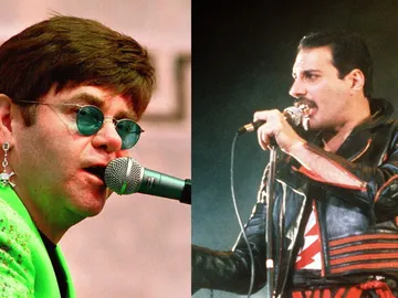 Elton John y Freddie Mercury Elton John y Freddie Mercury