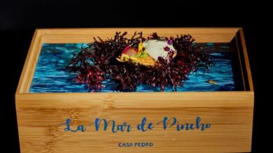 Un trampantojo de concha de ostra, ganadora del Concurso Nacional de Tapas de España