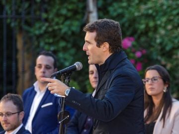 El presidente del PP, Pablo Casado