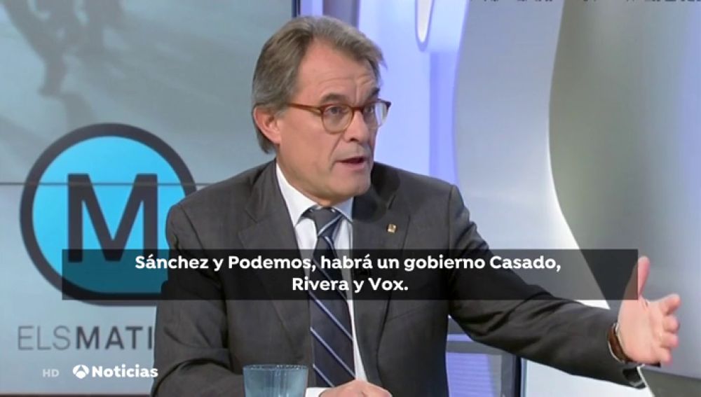 Artur Mas pide a los independentistas que apoyen los Presupuestos para evitar un adelanto electoral que beneficie a PP. Ciudadanos y Vox