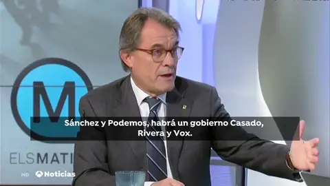Artur Mas pide a los independentistas que apoyen los Presupuestos para evitar un adelanto electoral que beneficie a PP. Ciudadanos y Vox Artur Mas pide a los independentistas que apoyen los Presupuestos para evitar un adelanto electoral que beneficie a PP. Ciudadanos y Vox