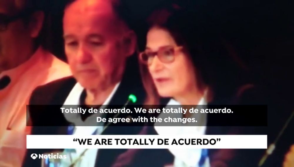 "We are totally de acuerdo", la presidenta de la Federación Española de Vela emula a Ana Botella