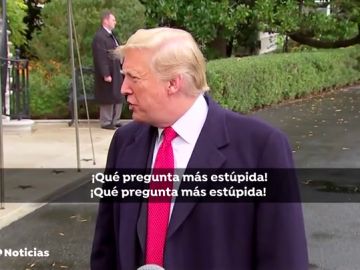 Nuevo momento de tensión de Trump con un periodista: "Vaya pregunta más estúpida"