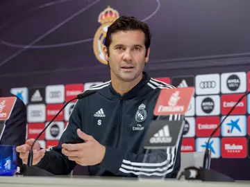 Santiago Solari, en rueda de prensa Santiago Solari, en rueda de prensa