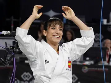 La karateca española Sandra Sánchez La karateca española Sandra Sánchez