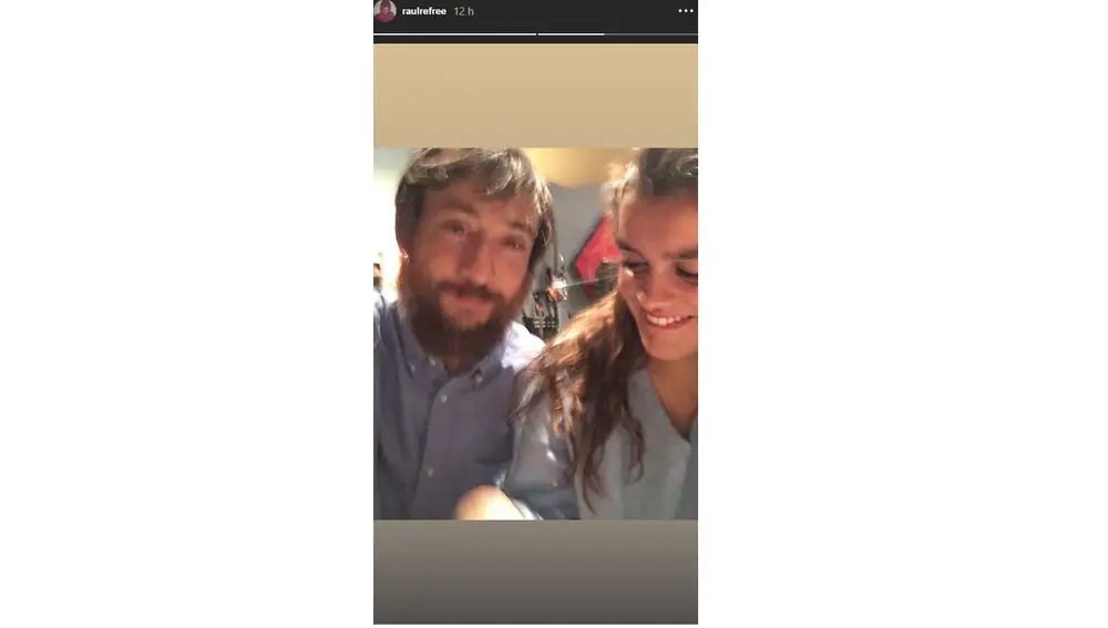 Amaia y su productor Raúl Fernández en Instagram