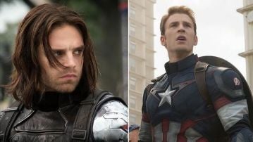 Sebastián Stan y Chris Evans en 'Vengadores' Sebastián Stan y Chris Evans en 'Vengadores'