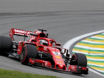 Sebastian Vettel, en el trazado de Interlagos