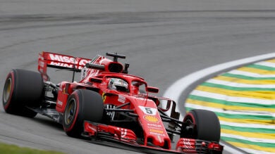 Vettel logra el mejor tiempo en los Libres 3 y bate el récord de Interlagos