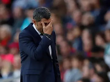 Ernesto Valverde, en el Camp Nou Ernesto Valverde, en el Camp Nou