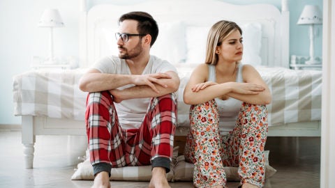 Pareja enfadada
