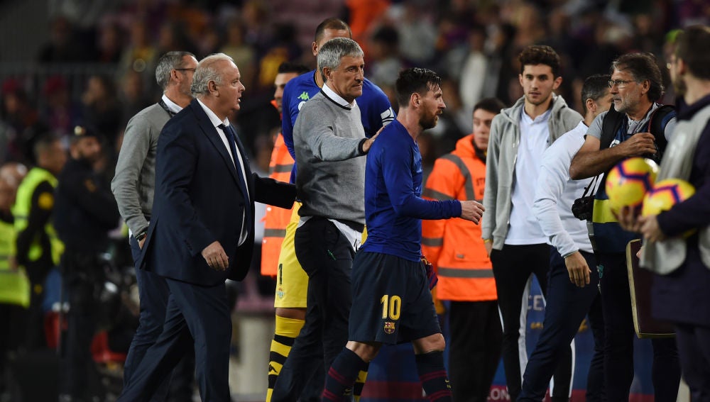 Quique Setién, tras la victoria ante el Barcelona