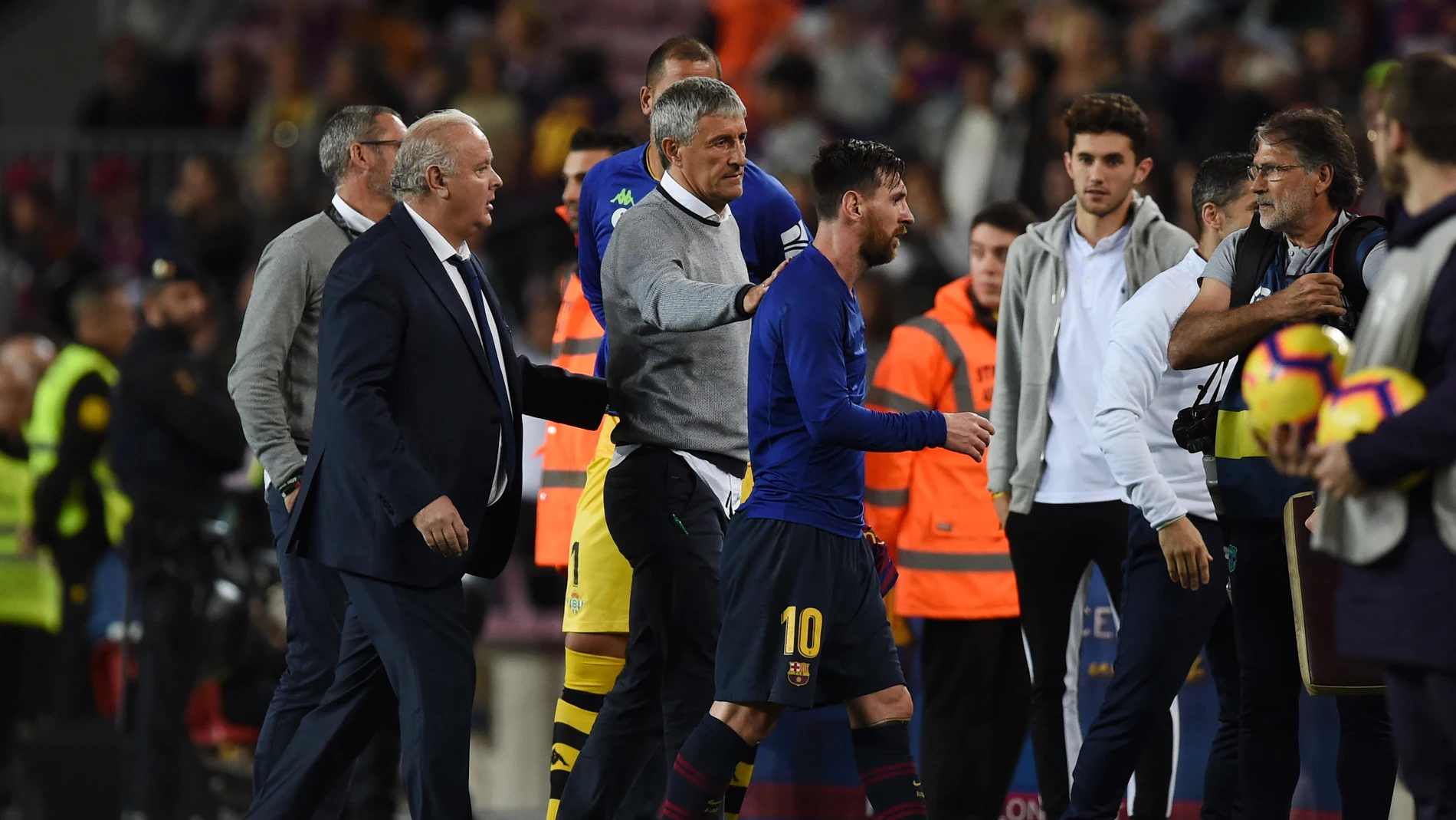 Quique Setién, tras la victoria ante el Barcelona Quique Setién, tras la victoria ante el Barcelona