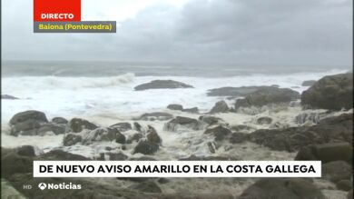 El temporal pone en alerta amarilla a la costa gallega y sacude Bilbao con fuertes rachas de viento