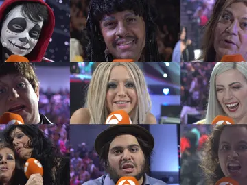 Los concursantes liberan emociones tras abandonar el escenario Los concursantes liberan emociones tras abandonar el escenario