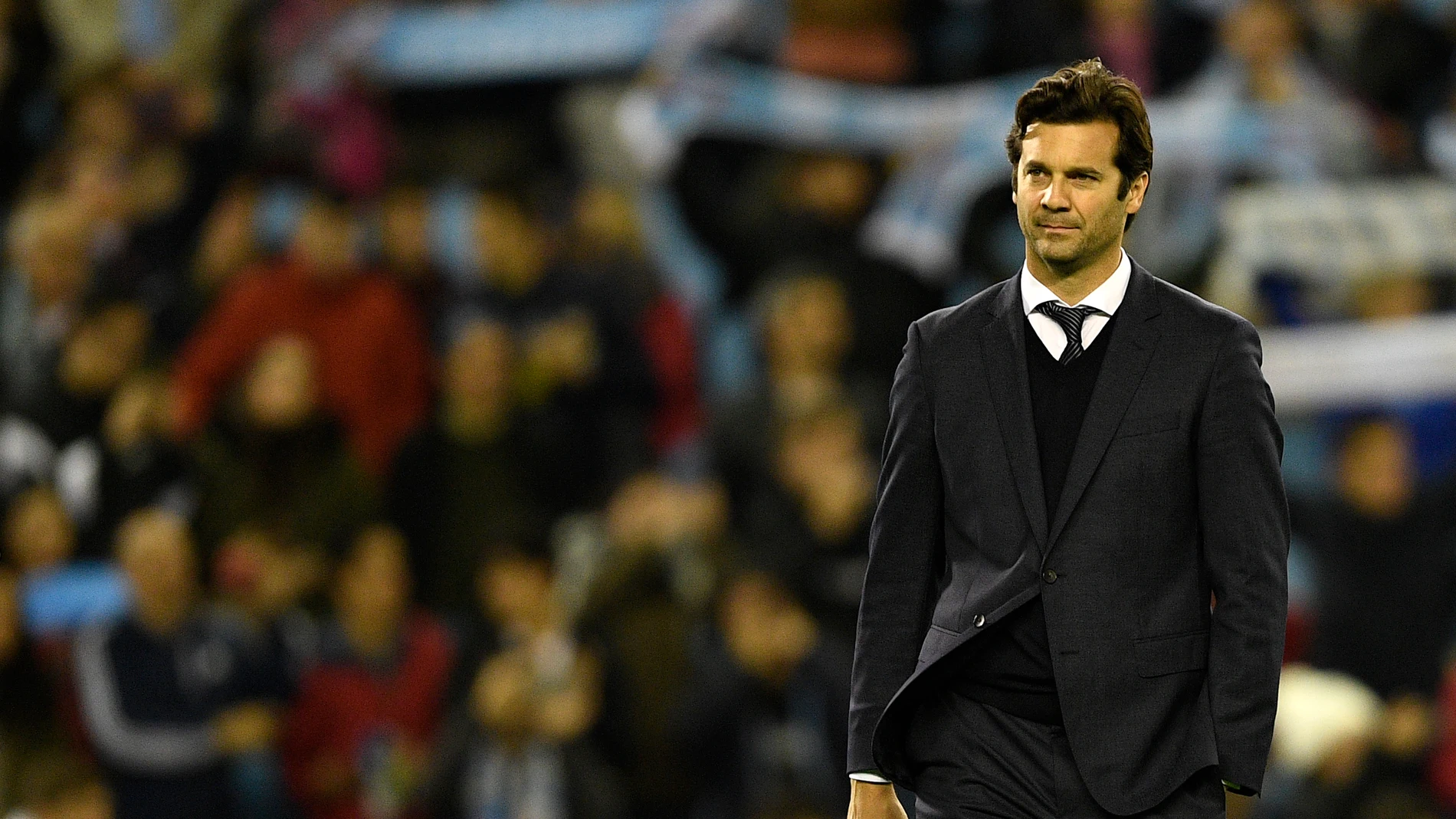 Solari, durante el partido contra el Celta de Vigo Solari, durante el partido contra el Celta de Vigo