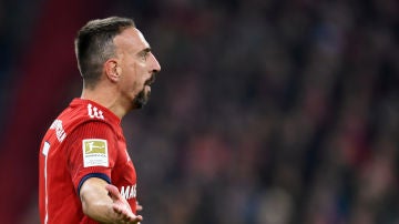 Ribery, durante un partido del Bayern
