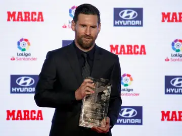 Leo Messi, Pichichi de la pasada temporada Leo Messi, Pichichi de la pasada temporada