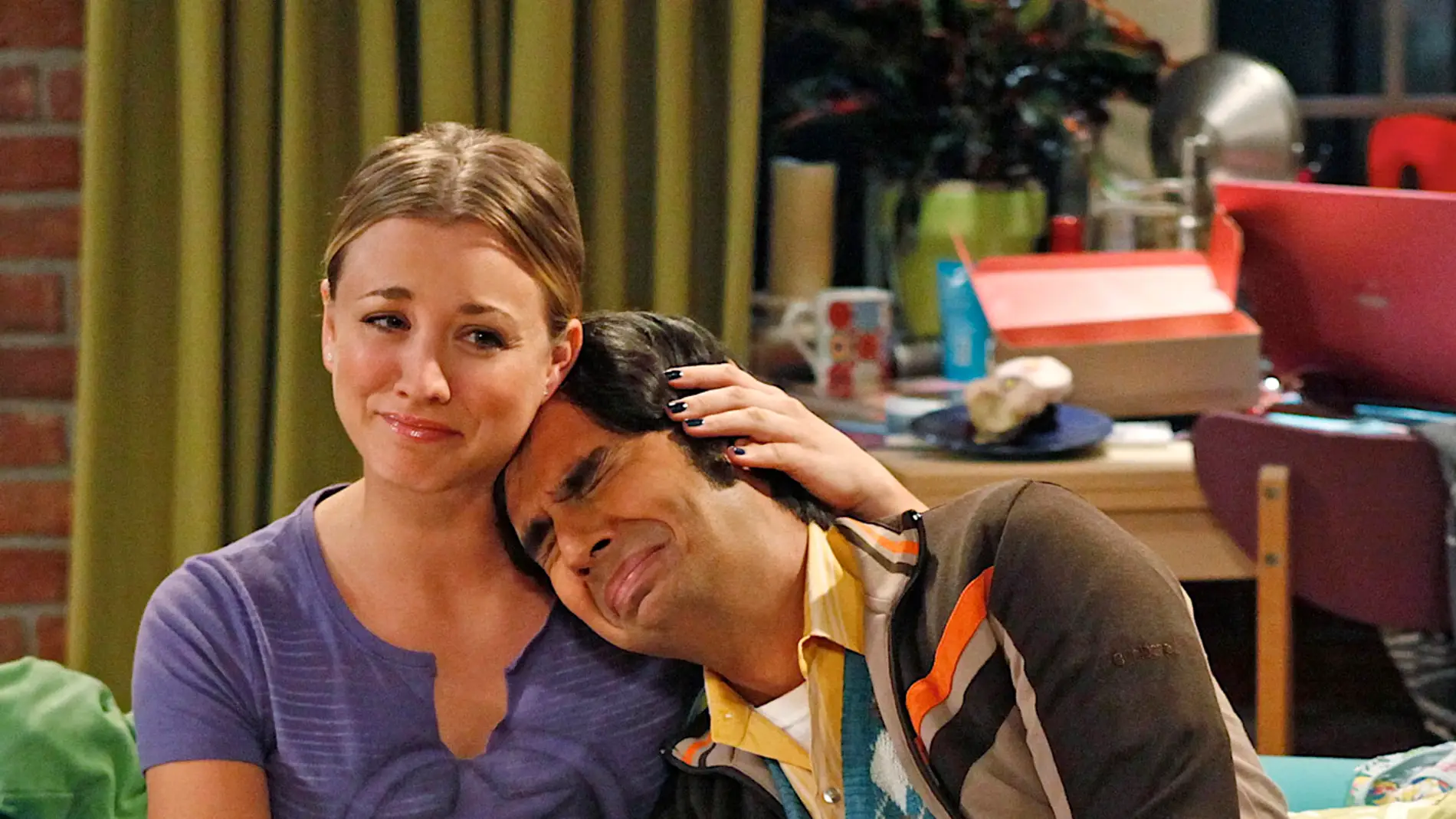Penny y Raj en 'The Big Bang Theory'
