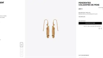 Los pendientes con forma de pene Los pendientes con forma de pene