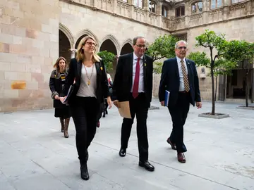 Elsa Artadi, Quim Torra y Pau Villòria i Sistach Elsa Artadi, Quim Torra y Pau Villòria i Sistach