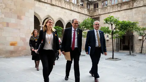 Elsa Artadi, Quim Torra y Pau Villòria i Sistach Elsa Artadi, Quim Torra y Pau Villòria i Sistach