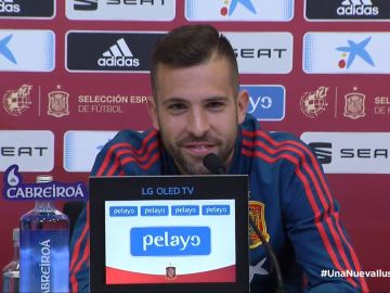 Jordi Alba comparece ante los medios