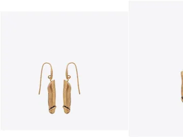 Los pendientes con forma de pene Los pendientes con forma de pene