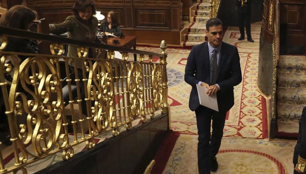 Pedro Sánchez en el Congreso de los Diputados