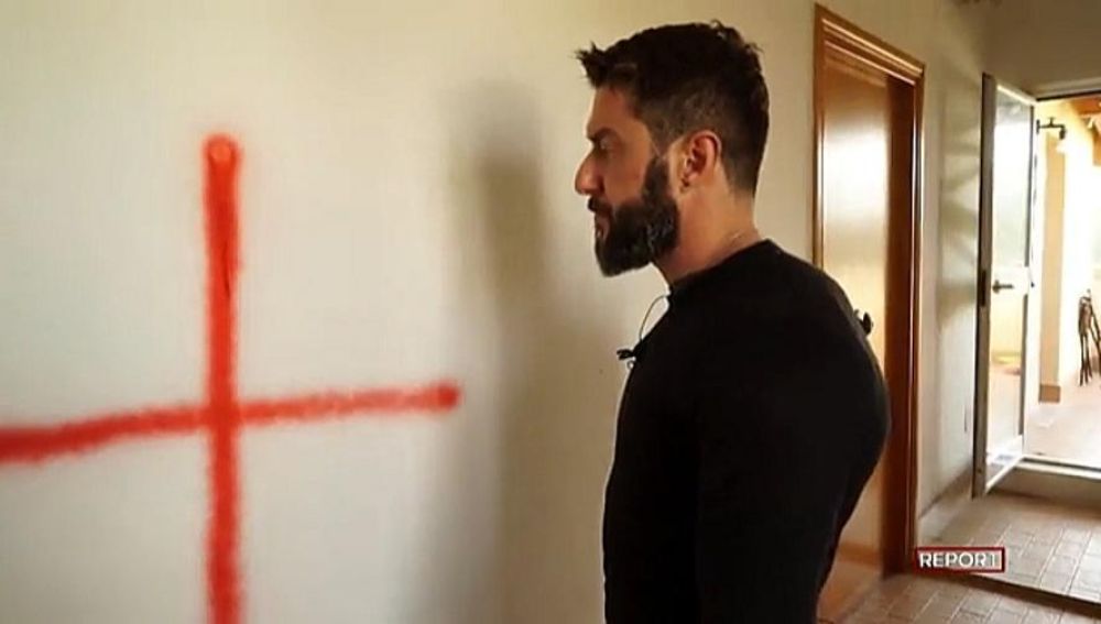 La pintada en la casa de Federico Ruffo