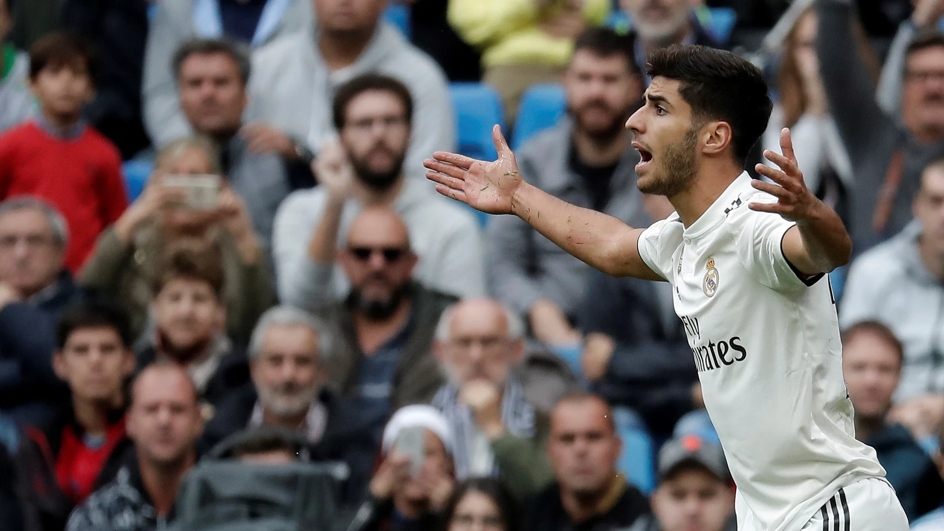 Marco Asensio, durante un partido con el Real Madrid Marco Asensio, durante un partido con el Real Madrid
