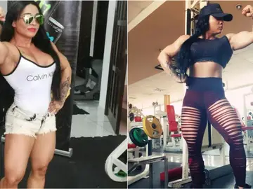 La fisioculturista Leyla Evans La fisioculturista Leyla Evans